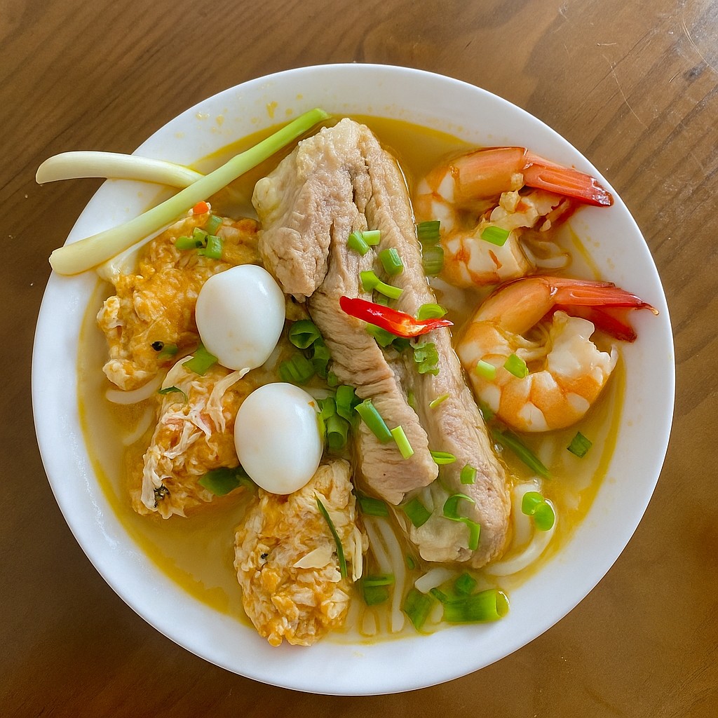Bánh canh đầy đủ