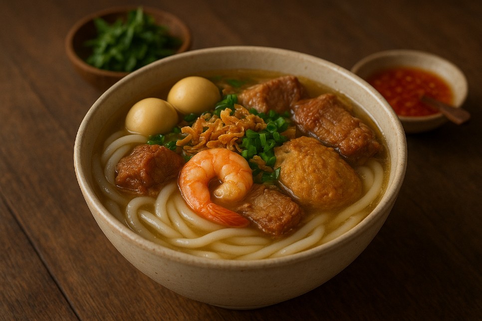 Bánh canh đầy đủ